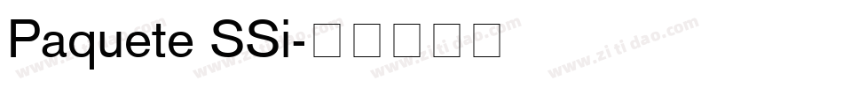 Paquete SSi字体转换